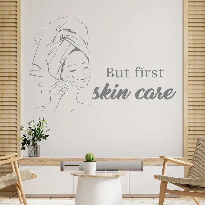 Pa Salon Woman Face Wall Decal - đánh giá và giá Skincare Quote