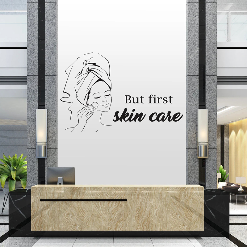 Pa Salon Woman Face Wall Decal - đánh giá và giá Skincare Quote