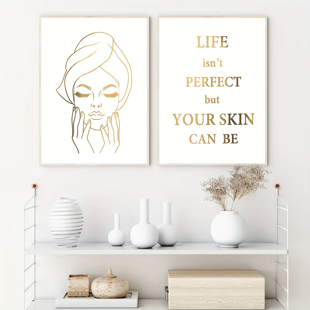 2pcs Elegant Woman Face Design - đánh giá và giá Skincare Quote