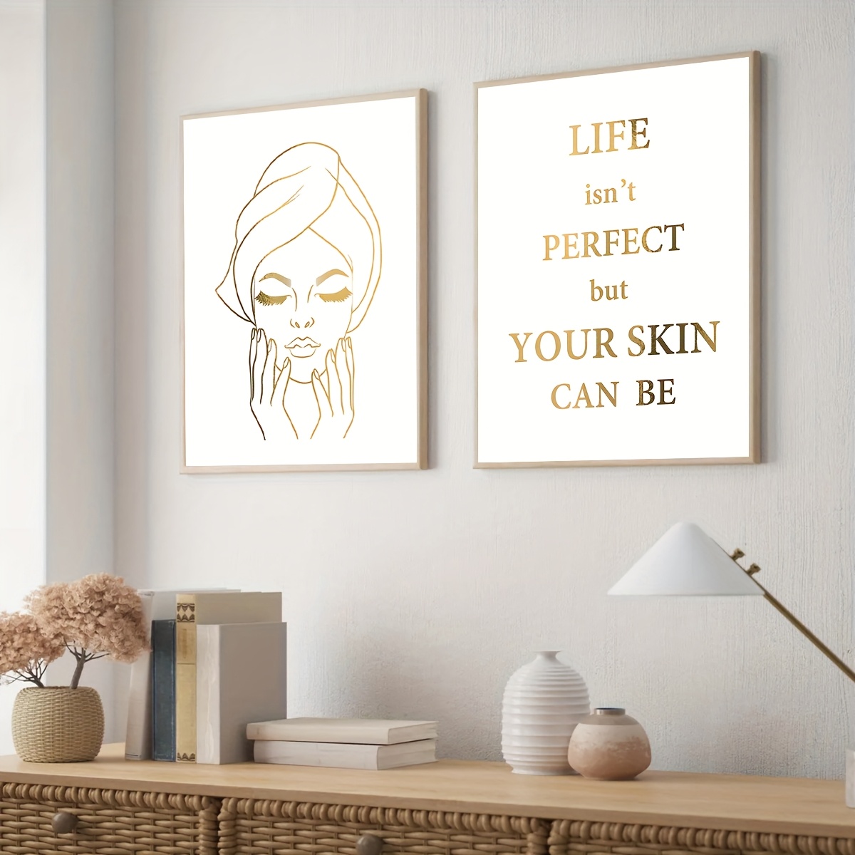 2pcs Elegant Woman Face Design - đánh giá và giá Skincare Quote