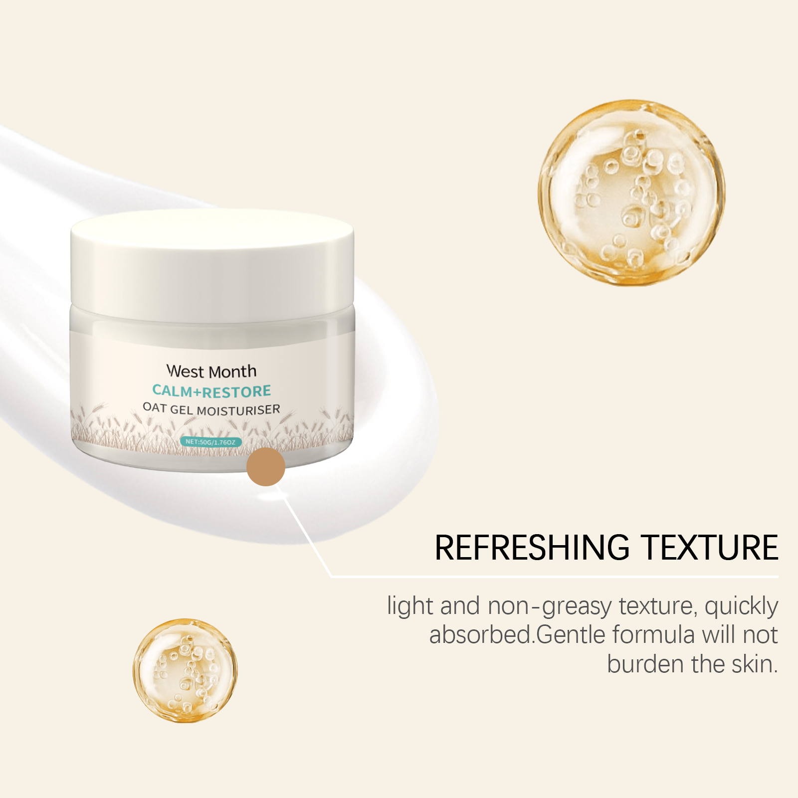 West Month 50g Oat Moisturizin - đánh giá và giá Skincare Oat